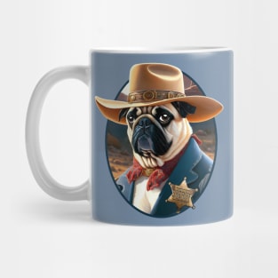 Sheriff Puggy Mug